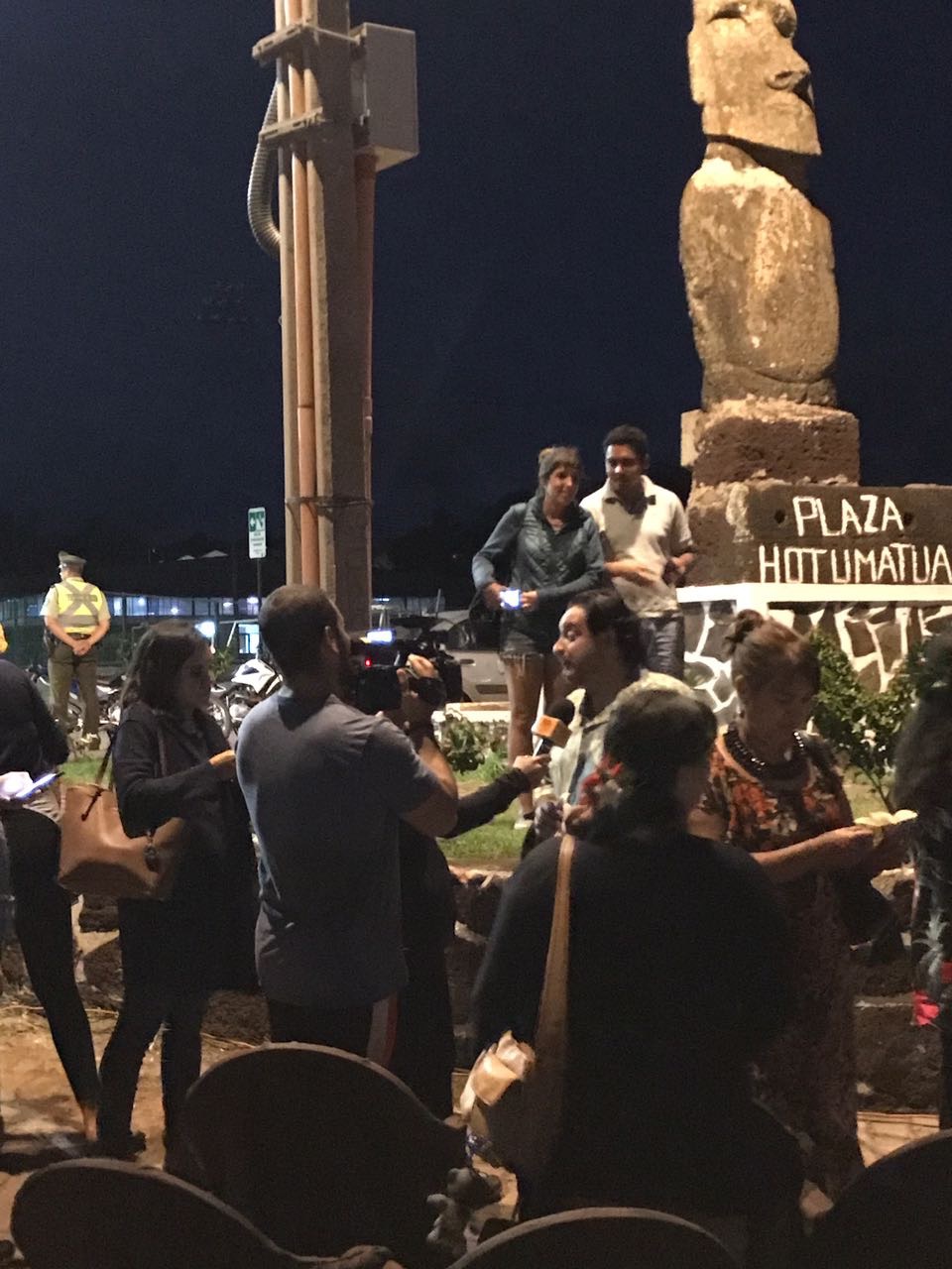 Alumbrado pblico en la Isla de Pascua